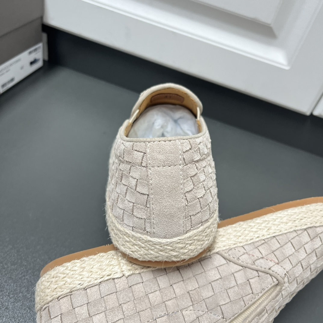 Brunello Cucinelli Braided suede espadrille