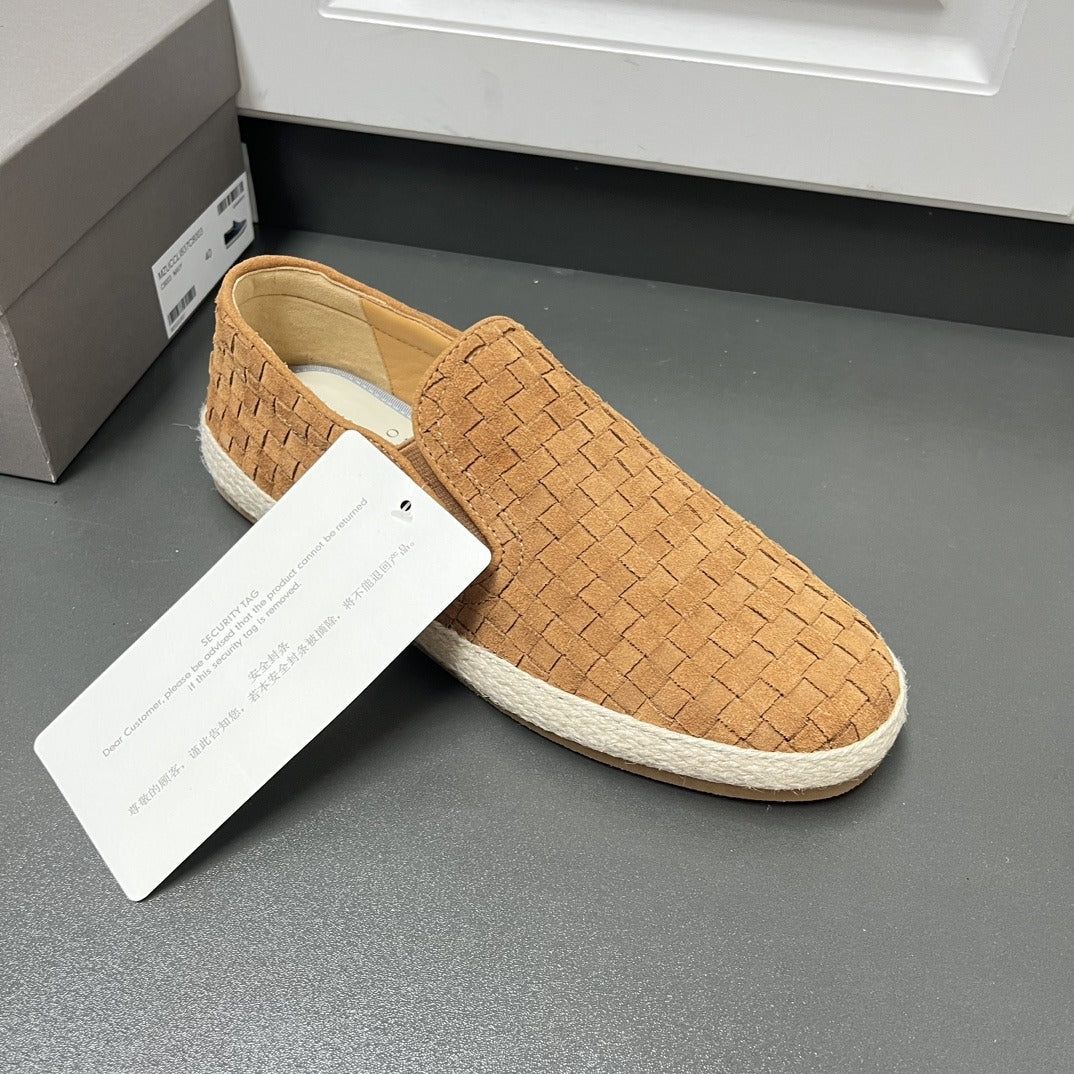 Brunello Cucinelli Braided suede espadrille