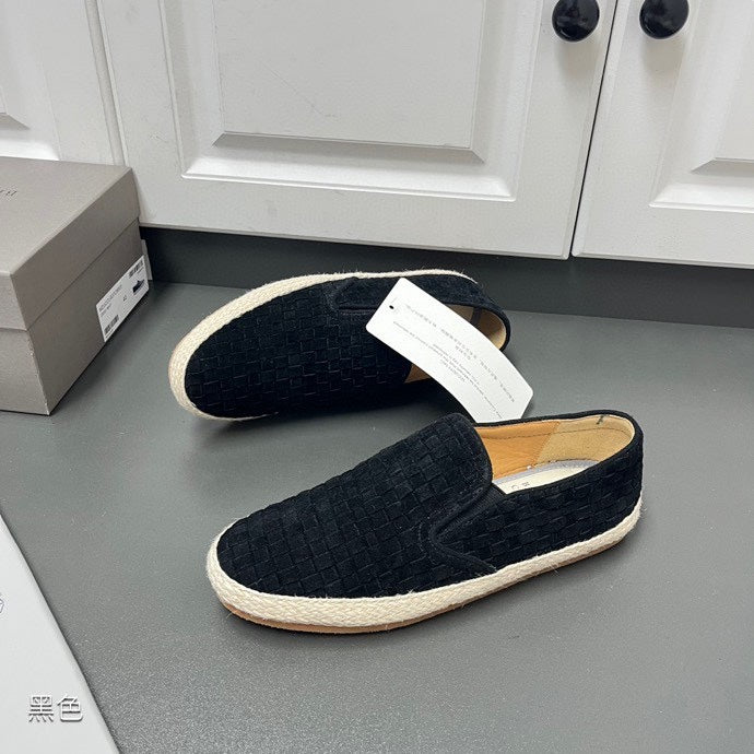 Brunello Cucinelli Braided suede espadrille